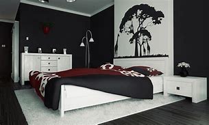 Desain Kamar Tidur Hitam Putih